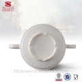 Sopera de sopa de porcelana caliente de la venta, taza de sopa de porcelana